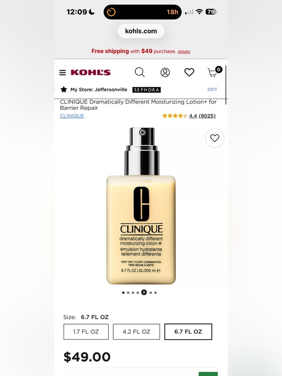Clinique Other - NWT $49 6.7oz Clinique Dramatically Different Moisturizing Face Lotion+Pump